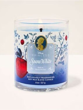 •Snow White• Bath & Body Works Single Wick Soy Blend Wax Candle